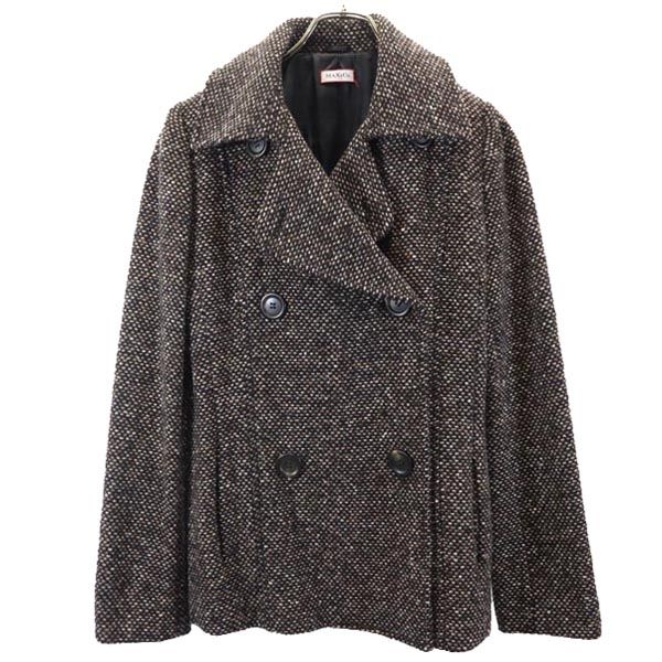 MAX&CO マックスアンドコー ウールブレンド 長袖 ジャケット 42 ブラウン系 レディース
