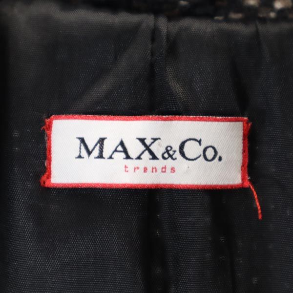 MAX&CO マックスアンドコー ウールブレンド 長袖 ジャケット 42 ブラウン系 レディース