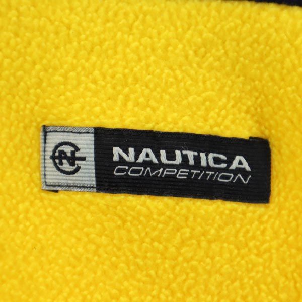 NAUTICA ノーティカ USA製 長袖 ボアフリース トレーナー M イエロー メンズ