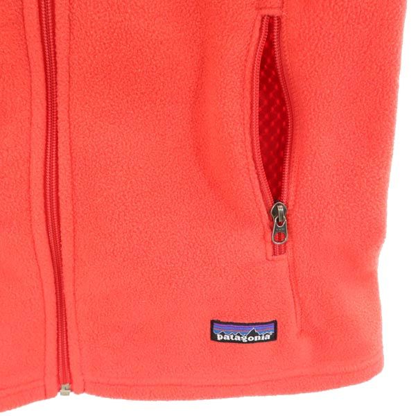 patagonia パタゴニア アウトドア フリース ベスト S 朱色 レディース