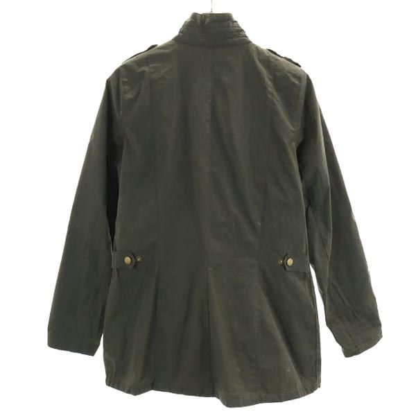 Barbour バブアー ライトウエイト 4oz WAX ワックスド ジャケット USA 4 グリーン系 ワーク レディース