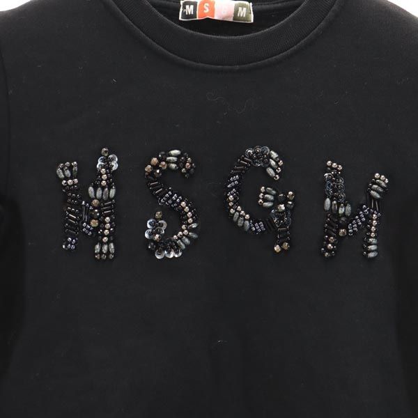 MSGM エムエスジーエム イタリア製 長袖 トレーナー ブラック系 スウェット キッズ