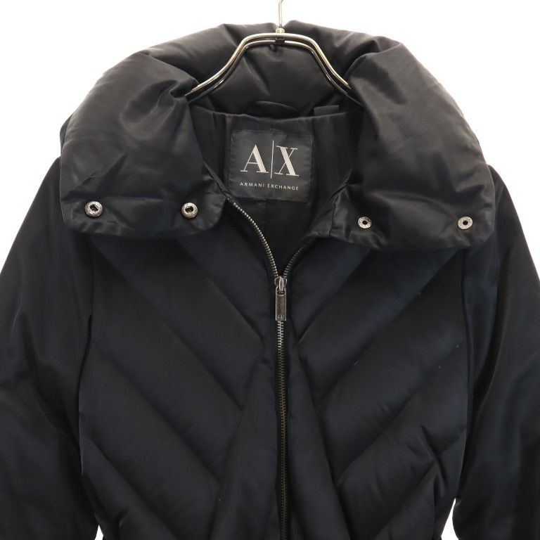 ARMANI EXCHANGE アルマーニエクスチェンジ ダウンコート XS ブラック レディース