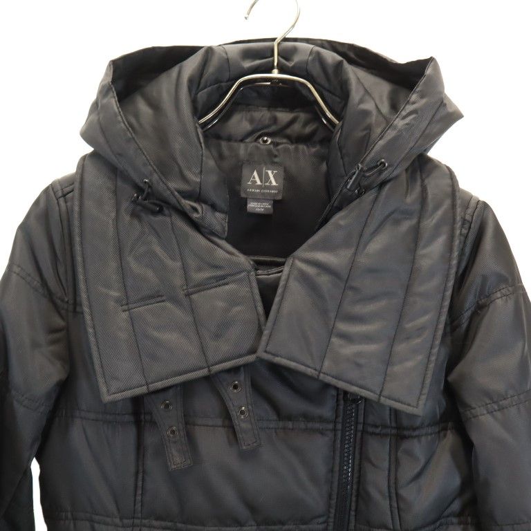ARMANI EXCHANGE アルマーニエクスチェンジ 中綿コート XS グレー系 フード レディース