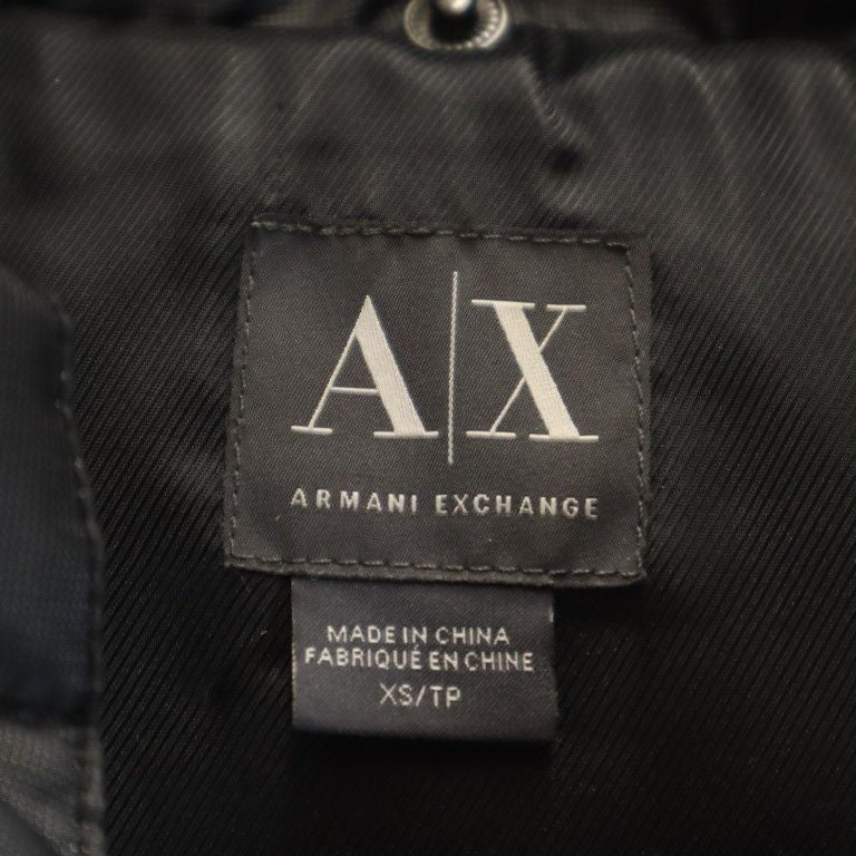ARMANI EXCHANGE アルマーニエクスチェンジ 中綿コート XS グレー系 フード レディース
