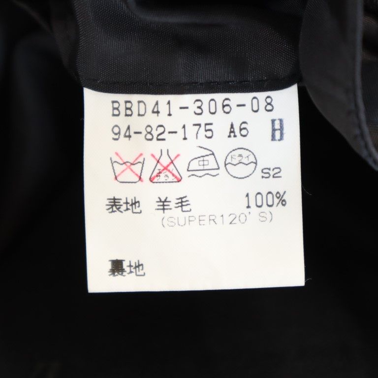 BURBERRY バーバリー 三陽商会 日本製 ウール ストライプ柄 スーツ 上下 セットアップ 94-82-175 グレー系 メンズ