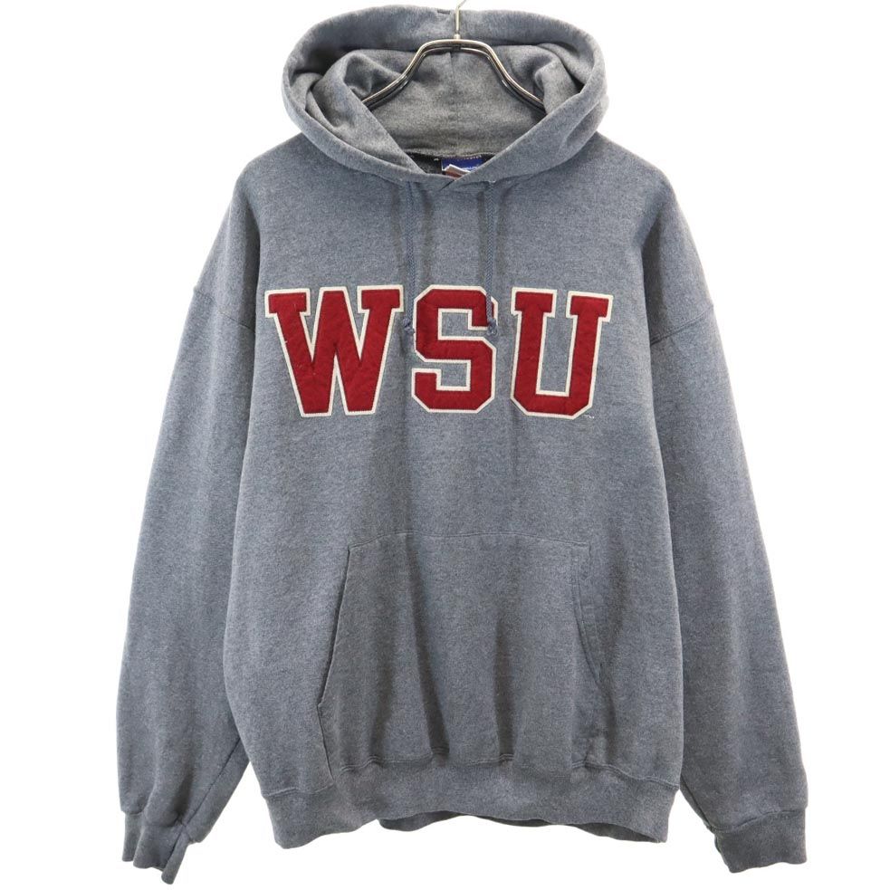 Champion チャンピオン 長袖 スウェットパーカー L グレー 裏起毛 メンズ