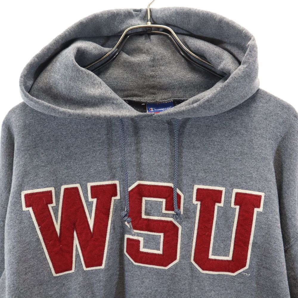 Champion チャンピオン 長袖 スウェットパーカー L グレー 裏起毛 メンズ