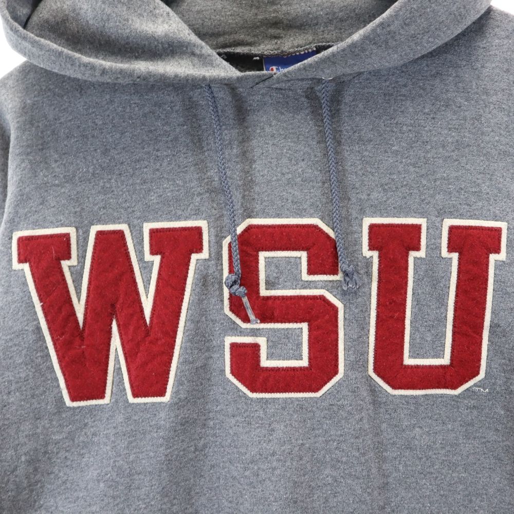 Champion チャンピオン 長袖 スウェットパーカー L グレー 裏起毛 メンズ