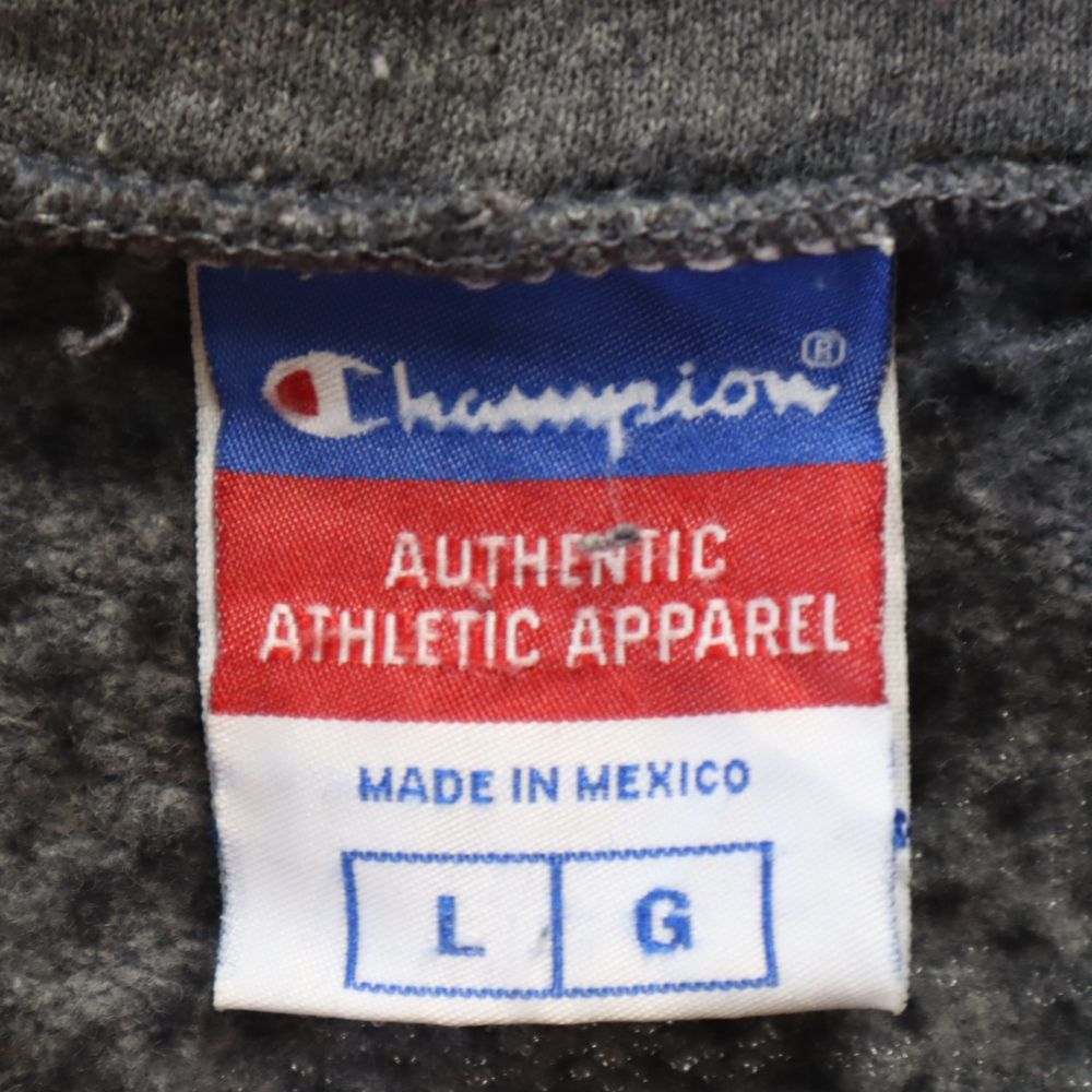 Champion チャンピオン 長袖 スウェットパーカー L グレー 裏起毛 メンズ