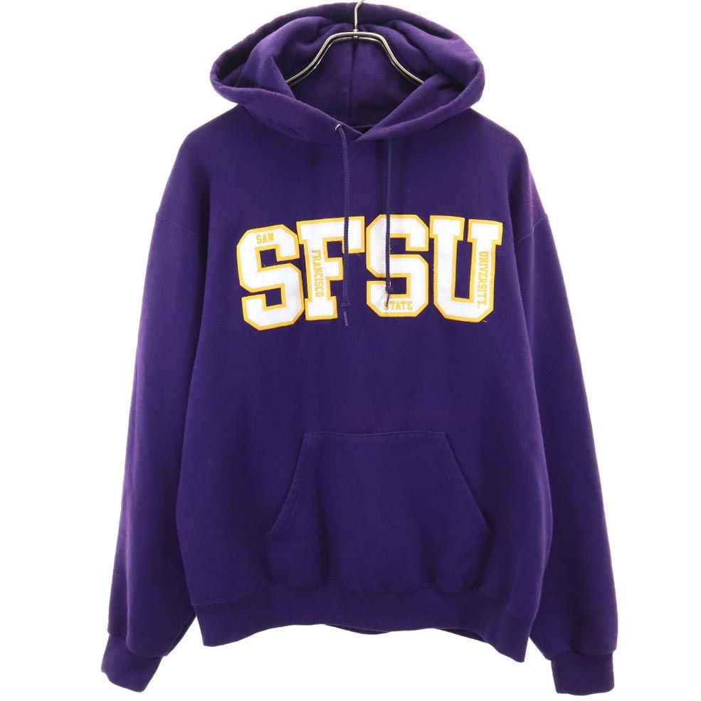 Champion チャンピオン 長袖 スウェットパーカー M パープル 裏起毛 メンズ