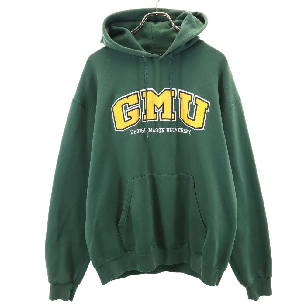 Champion チャンピオン 長袖 スウェットパーカー L グリーン 裏起毛 メンズ