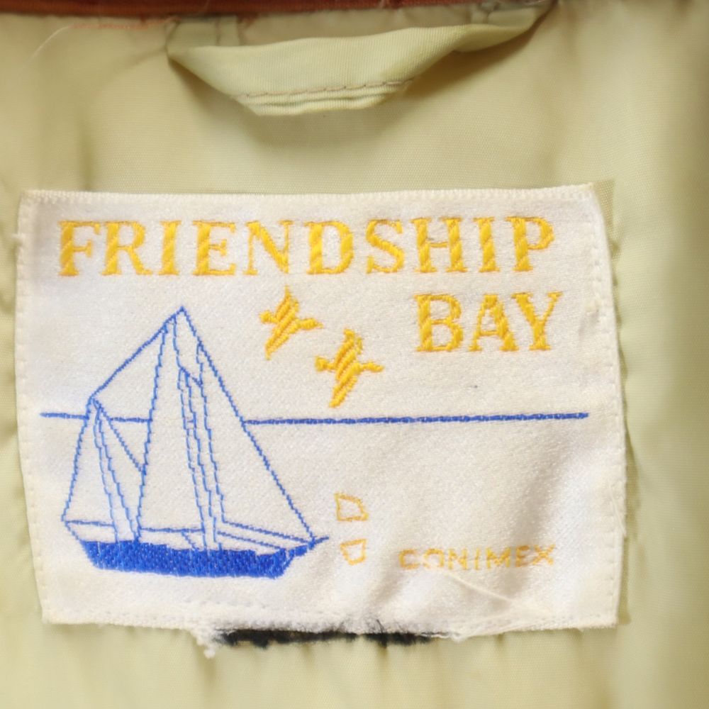 FRIENDSHIP BAY 90s ダウンジャケット オレンジ系 オールド ヴィンテージ メンズ