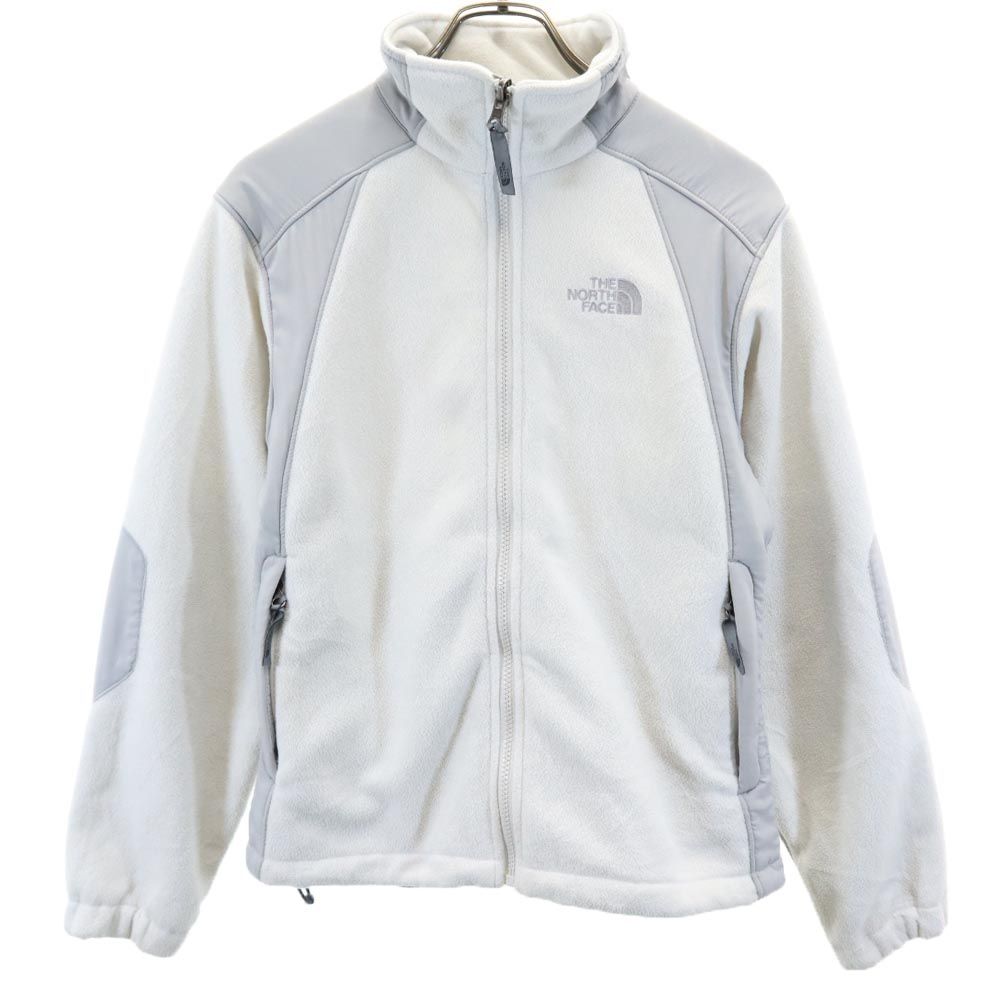 THE NORTH FACE ノースフェイス アウトドア フリースジャケット S 白×グレー レディース