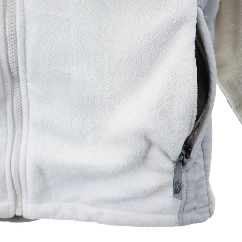 THE NORTH FACE ノースフェイス アウトドア フリースジャケット S 白×グレー レディース