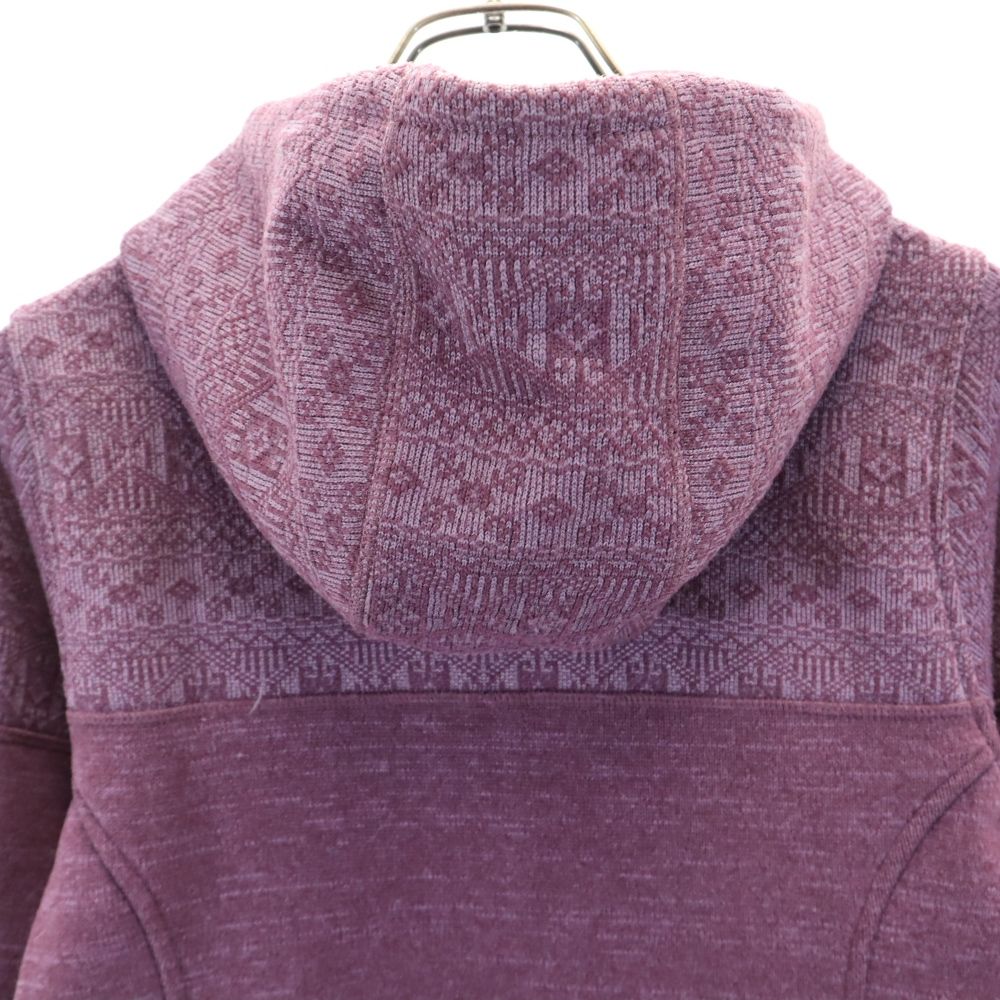 patagonia パタゴニア アウトドア FA12 2012年製 ニット ジップパーカー M パープル系 裏起毛 レディース
