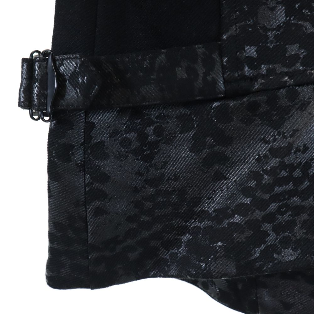 ARMANI EXCHANGE アルマーニエクスチェンジ 総柄 ダブルライダースジャケット XS ブラック系 レディース