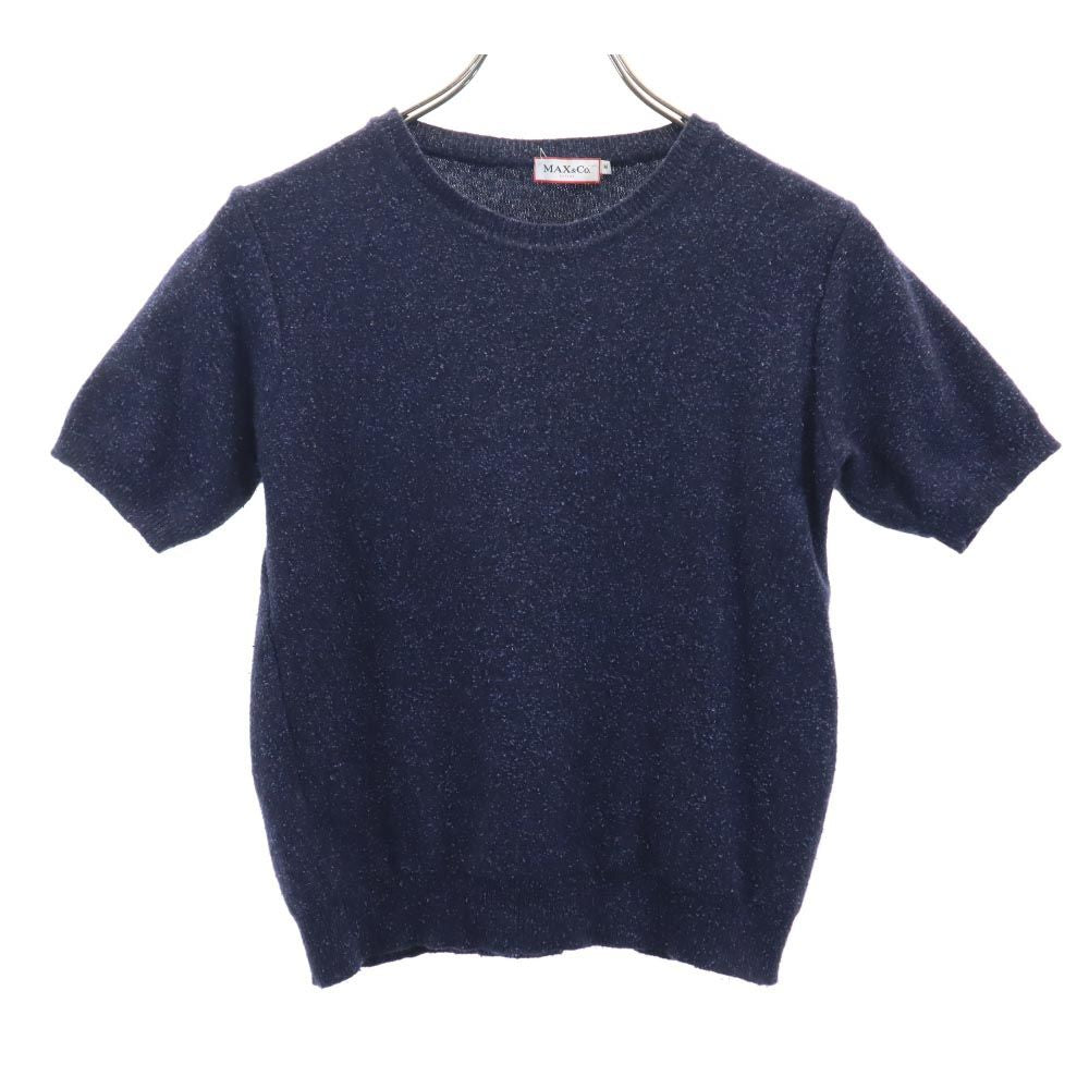 MAX&CO マックスアンドコー 半袖 ニット M ネイビー系 カットソー レディース