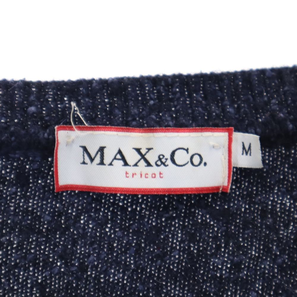 MAX&CO マックスアンドコー 半袖 ニット M ネイビー系 カットソー レディース