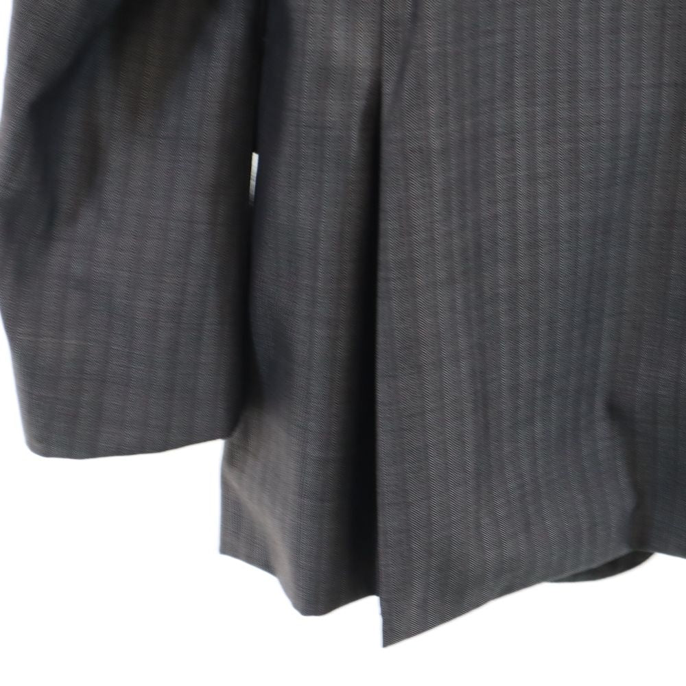 Durban ダーバン 日本製 ストライプ柄 テーラードジャケット 96AB5 グレー系 メンズ