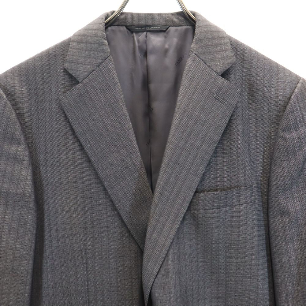 Durban ダーバン 日本製 ストライプ柄 テーラードジャケット 96AB5 グレー系 メンズ