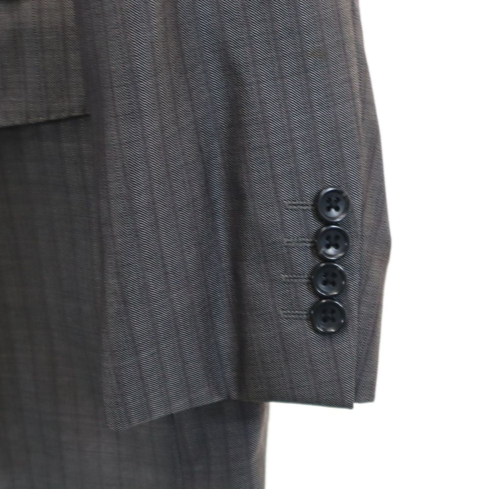 Durban ダーバン 日本製 ストライプ柄 テーラードジャケット 96AB5 グレー系 メンズ