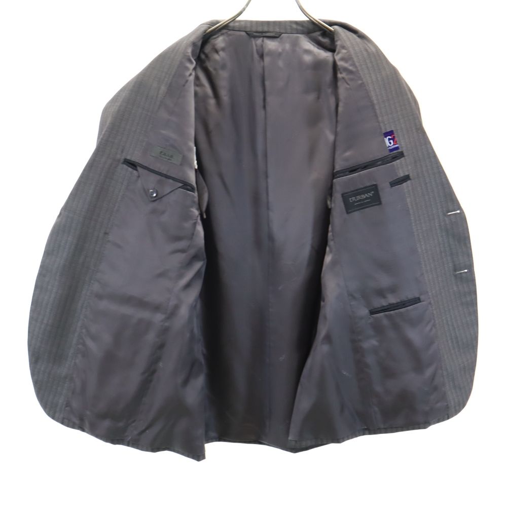 Durban ダーバン 日本製 ストライプ柄 テーラードジャケット 96AB5 グレー系 メンズ