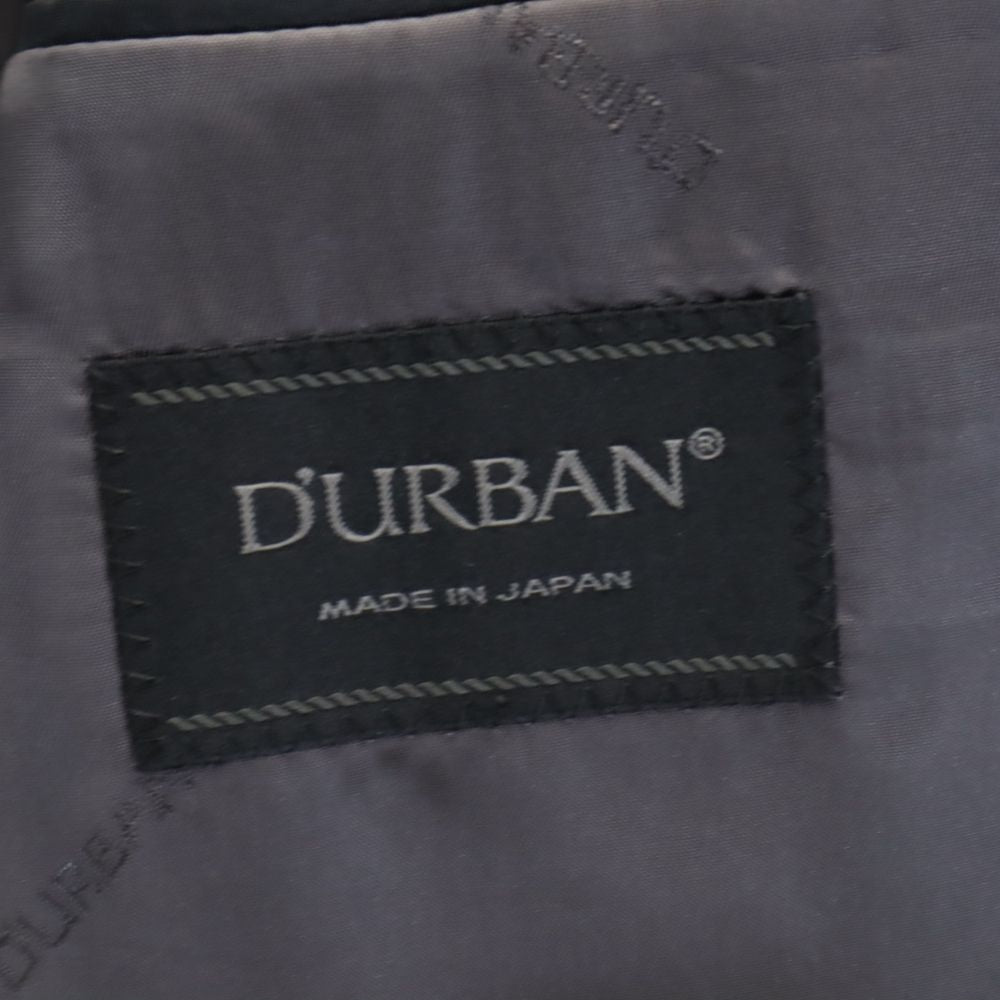 Durban ダーバン 日本製 ストライプ柄 テーラードジャケット 96AB5 グレー系 メンズ