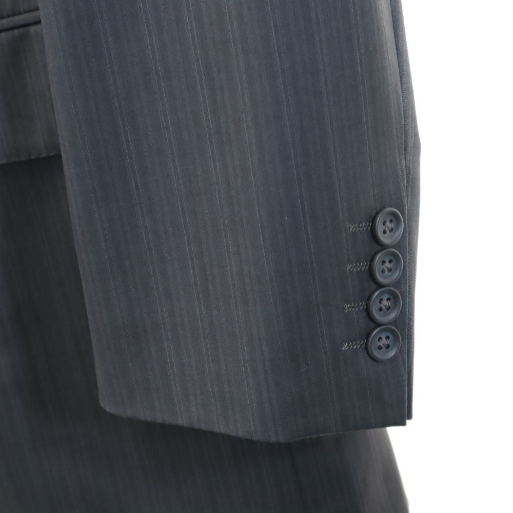 Durban ダーバン ストライプ柄 テーラードジャケット 98AB6 グレー メンズ