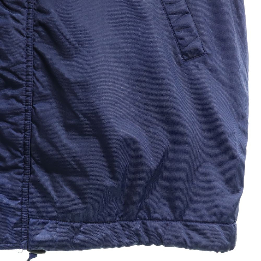 NIKE ナイキ 90s 00s 白タグ オールド トレーニング ベンチコート L(14/16) ネイビー フード キッズ