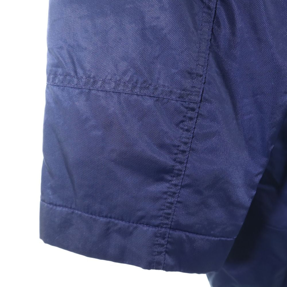 NIKE ナイキ 90s 00s 白タグ オールド トレーニング ベンチコート L(14/16) ネイビー フード キッズ