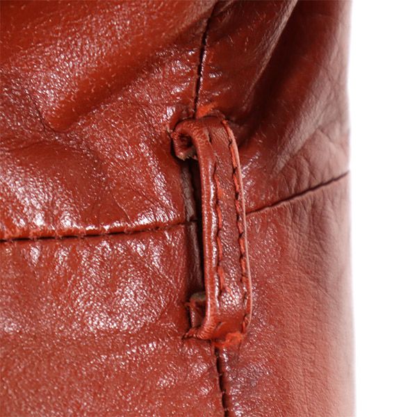 top skins 70s ヴィンテージ レザージャケット ブラウン系 本革 レディース