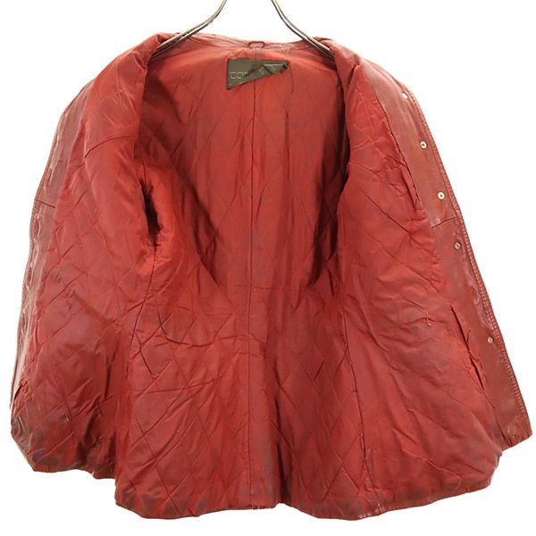 top skins 70s ヴィンテージ レザージャケット ブラウン系 本革 レディース