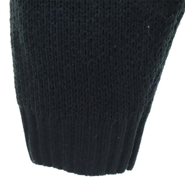 長袖 ニット カーディガン ブラック メンズ