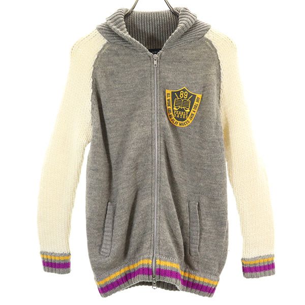 PEARLY GATES パーリーゲイツ ゴルフ ニットジャケット 2 グレー系 日本製 レディース