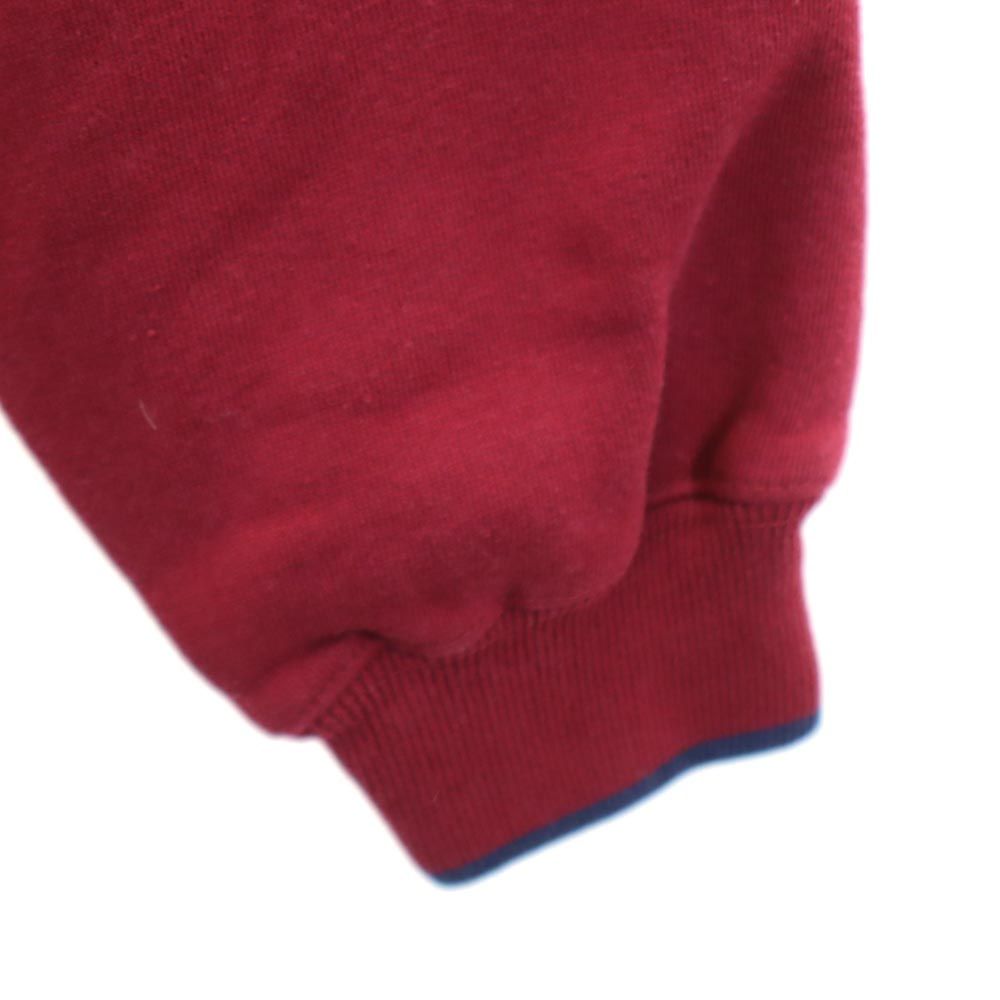 レッドクリフ 90s オールド 刺繍 ゴルフ 長袖 トレーナー L エンジ red cliff スウェット 裏起毛 メンズ