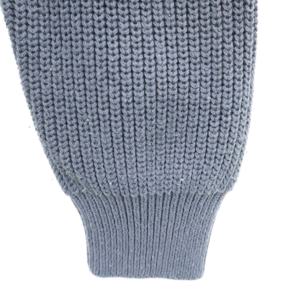 LACOSTE ラコステ 90s コットンブレンド オールド 長袖 ニット カーディガン M グレー系 レディース