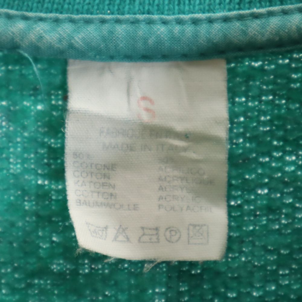 OLD オールド 80s 90s 長袖 ポロシャツ S グリーン系 メンズ