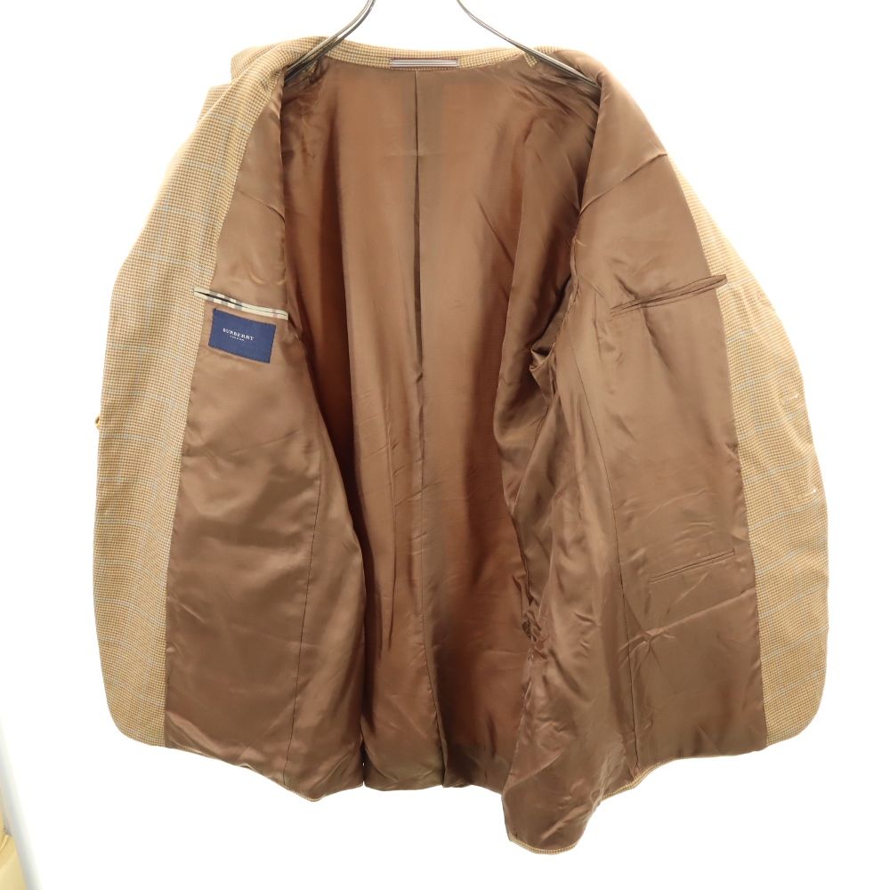 BURBERRY バーバリー 千鳥格子柄 ウール テーラードジャケット 42 ブラウン系 LONDON メンズ