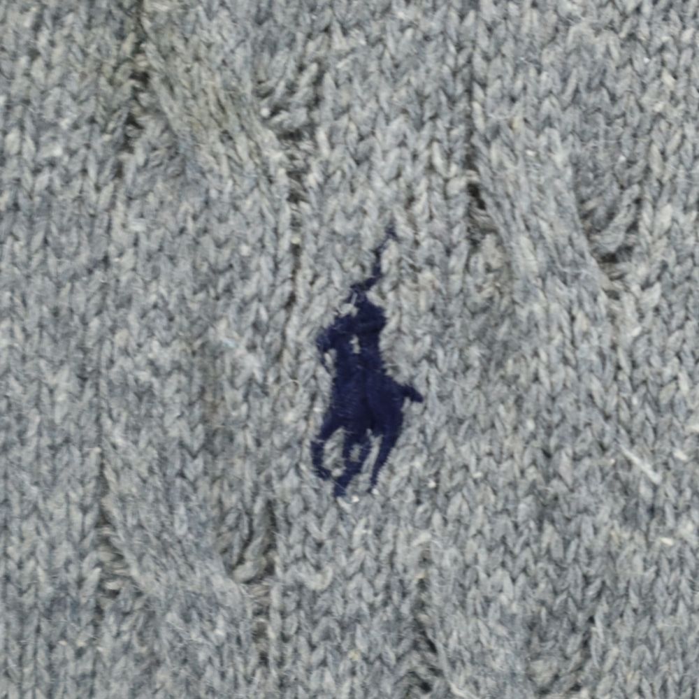 ポロバイラルフローレン 長袖 シルク セーター XL グレー系 Polo by Ralph Lauren ニット メンズ