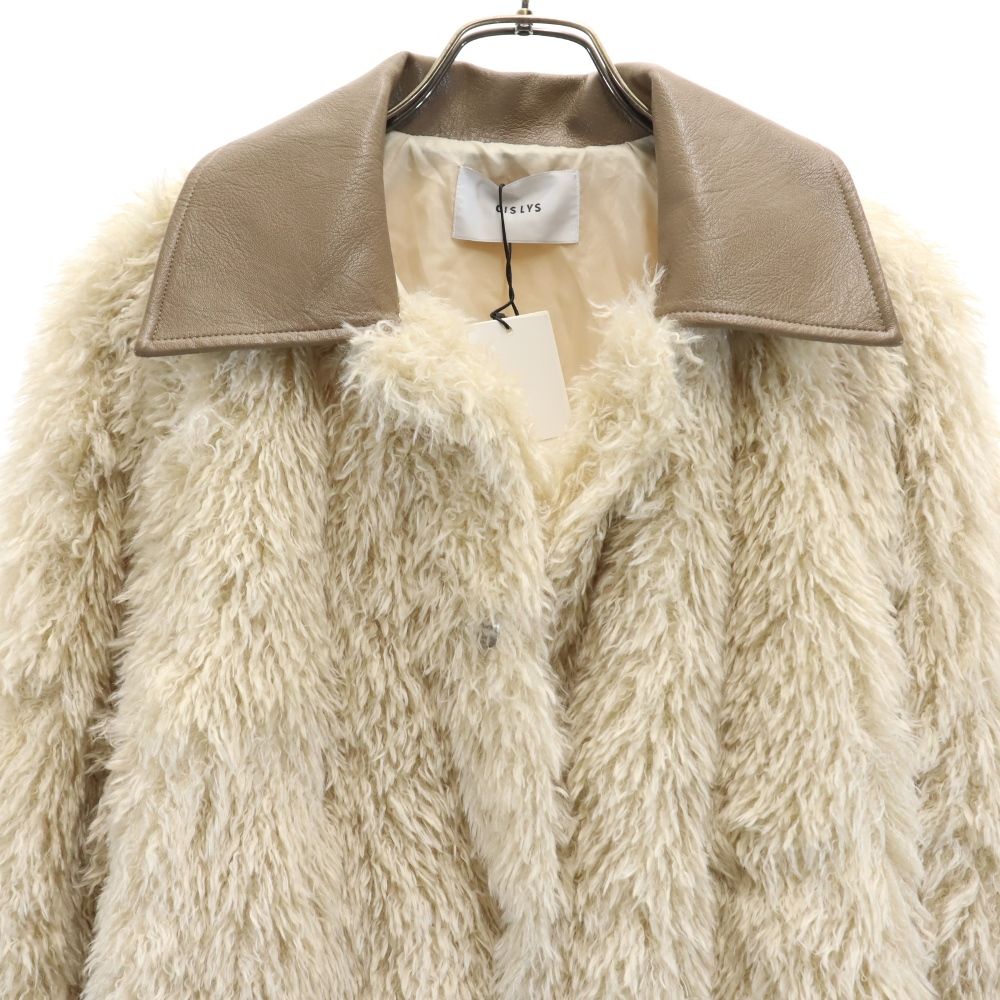 未使用 CISLYS シスリス ファーコート F ベージュ系 レディース