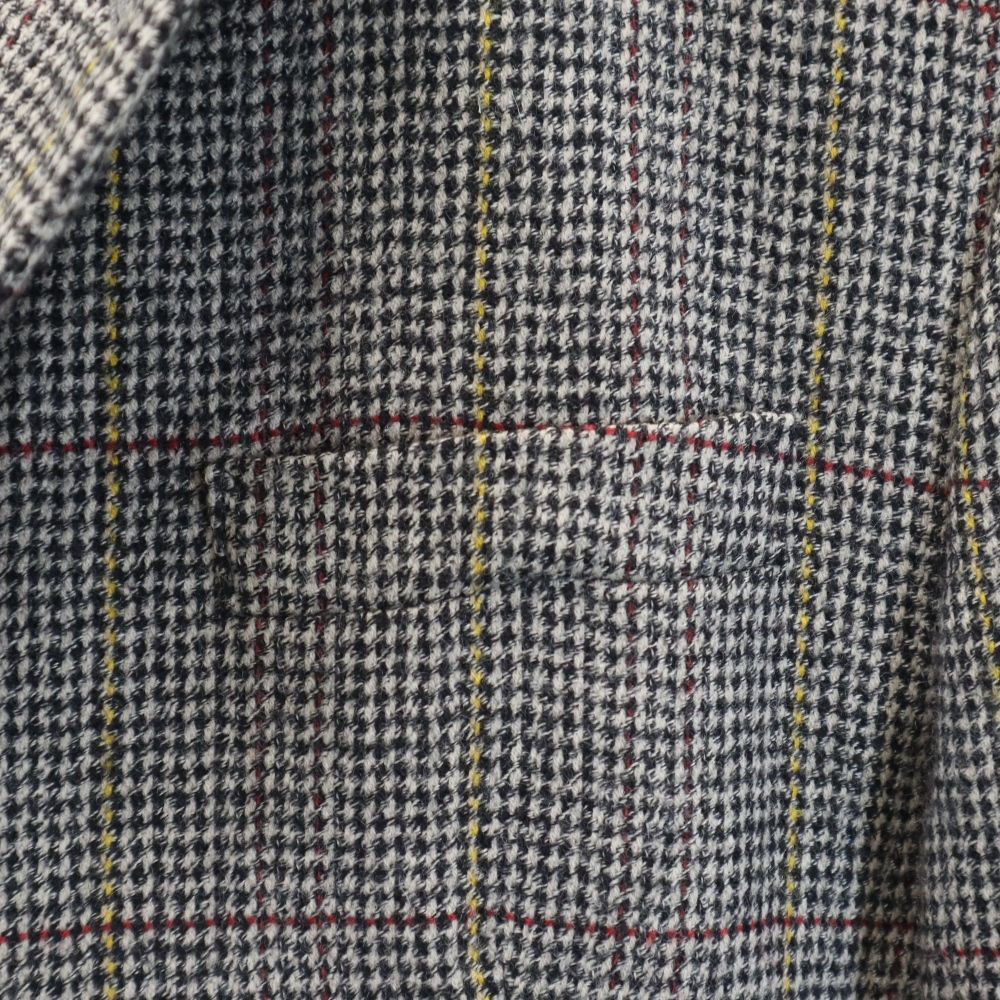 GIVENCHY ジバンシィ 80s 90s オールド チェック柄 テーラードジャケット グレー系 メンズ