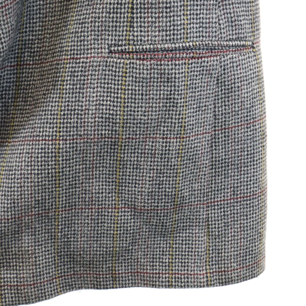 GIVENCHY ジバンシィ 80s 90s オールド チェック柄 テーラードジャケット グレー系 メンズ