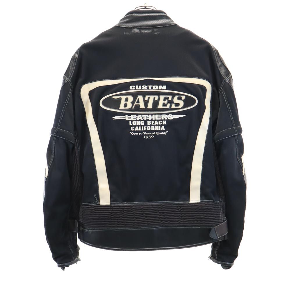 BATES ベイツ バイク ライナー付き 2way メッシュ ジャケット XXL ブラック系 ビッグサイズ プロテクター付き 半袖 メンズ