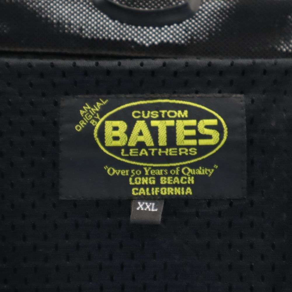BATES ベイツ バイク ライナー付き 2way メッシュ ジャケット XXL ブラック系 ビッグサイズ プロテクター付き 半袖 メンズ