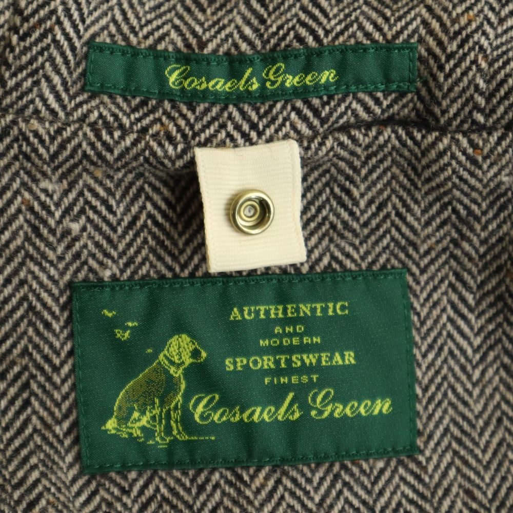 CosaelsGreen コサエルズグリーン ライナーダウン リバーシブル付き ジャケット カーキ メンズ