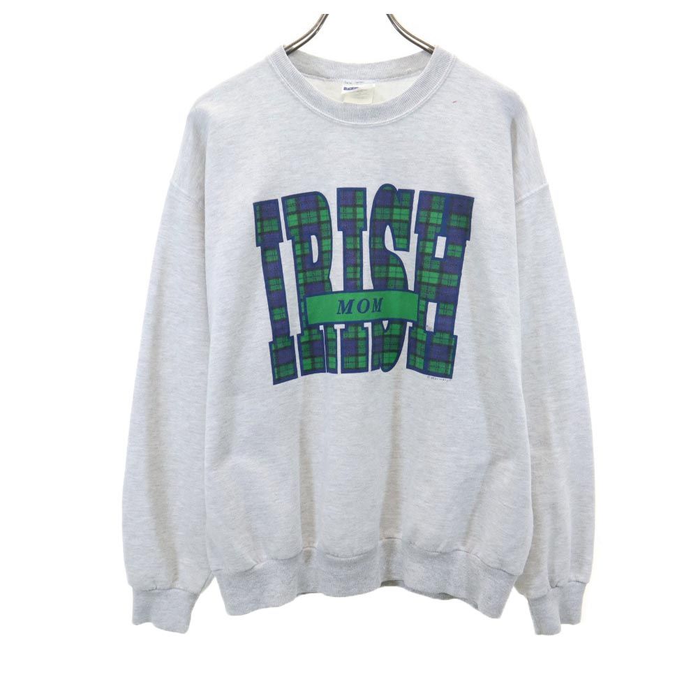 JERZEES ジャージーズ 長袖 トレーナー L グレー系 スウェット 裏起毛 メンズ