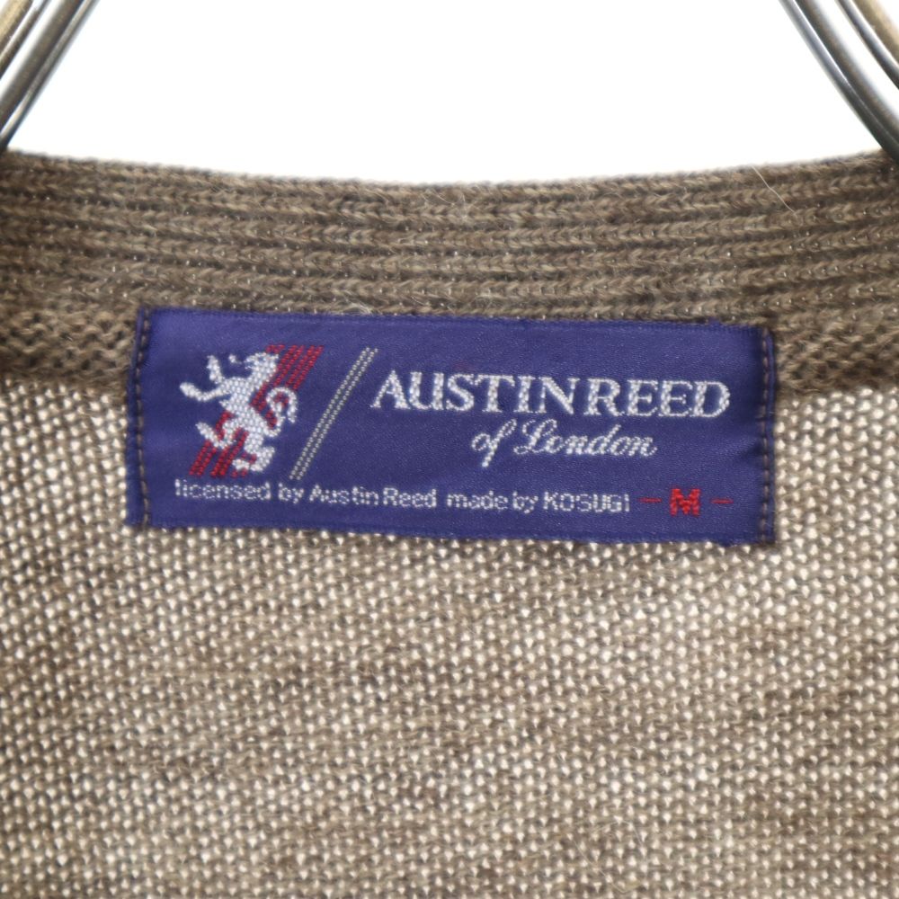 Austin Reed オースチンリード ウール ニット カーディガン M グレー系 メンズ