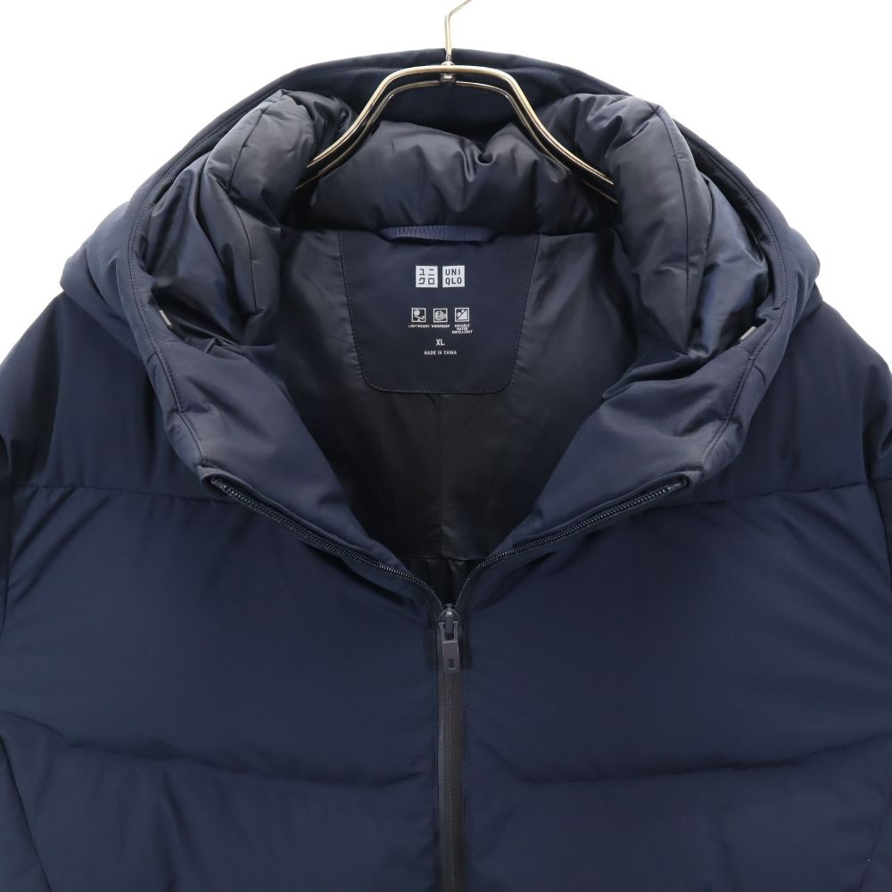 ユニクロ シームレス ダウンジャケット XL ネイビー UNIQLO メンズ