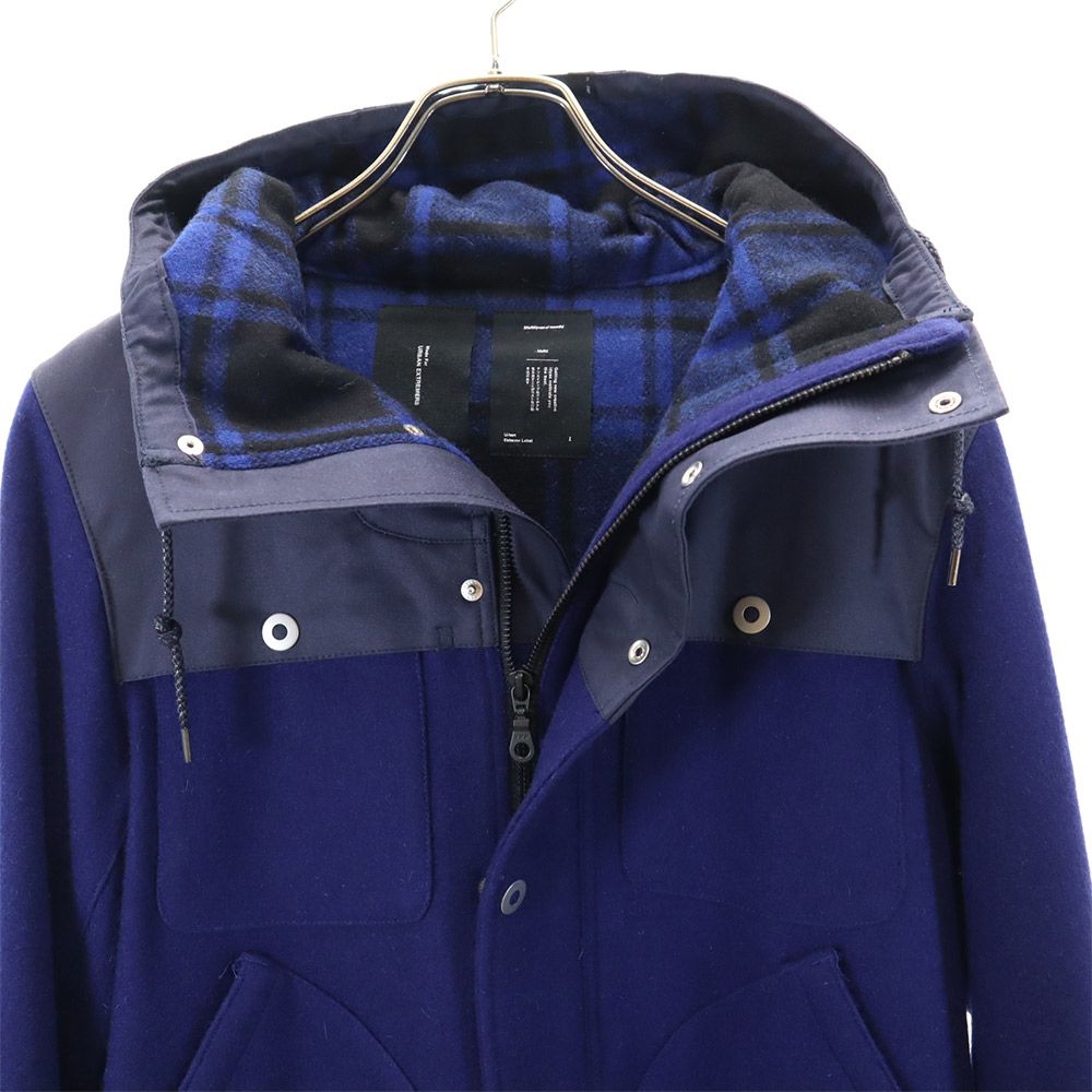 M of M URBAN EXTREMERS 長袖 ウールジャケット 1 ネイビー系 フード メンズ